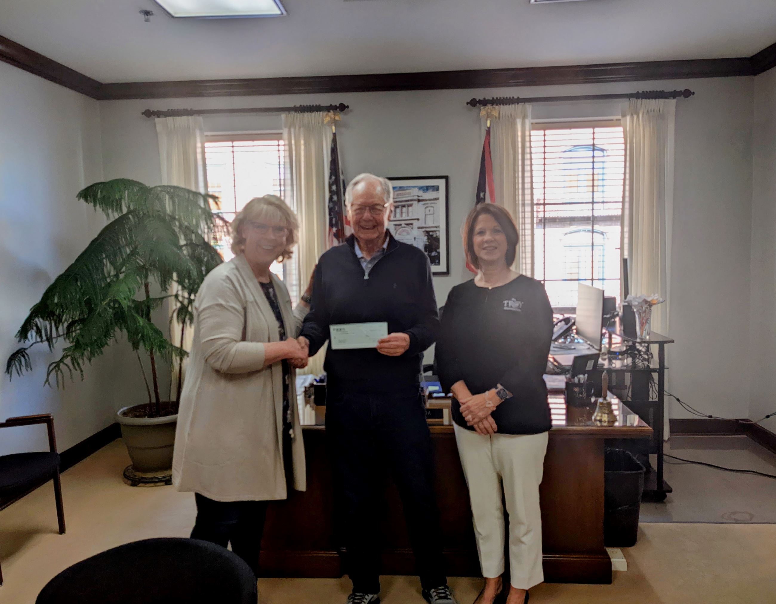 Rides to Work Check Presentation